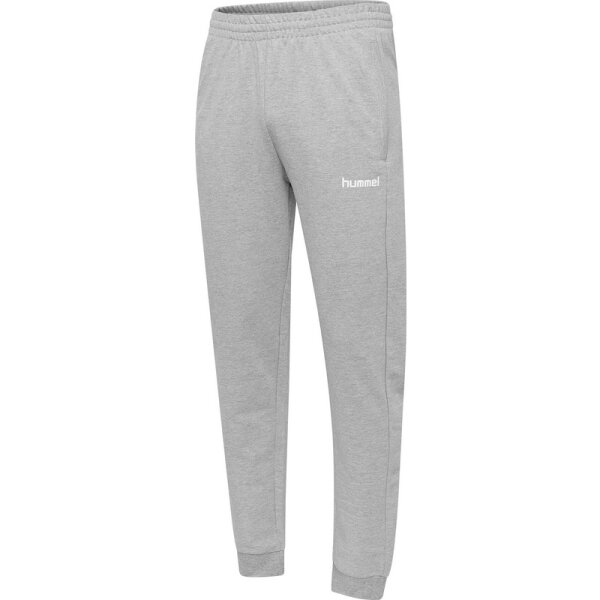 Hummel Herren-Sweathose HMLGo Cotton Pant grey melange L